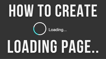 Show spinner Loading Show spinner Loading Div Until Page Loads Completely