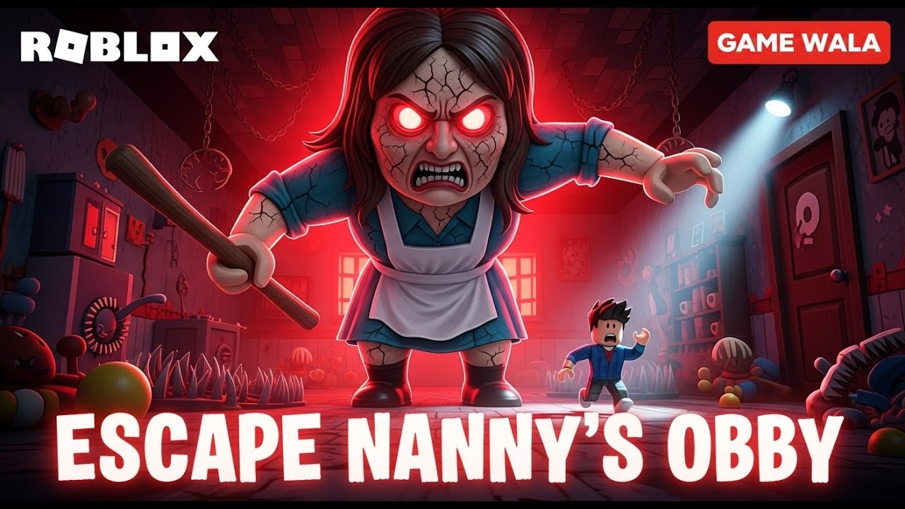 Can I Escape Nanny S Scary Obby In Roblox On My First Try GAME 