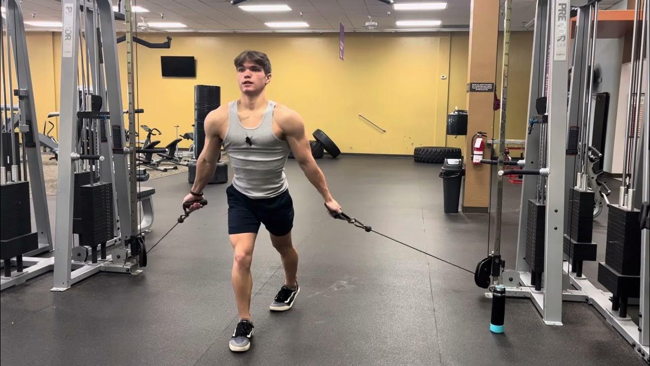 How to do low to high cable flyes YouTube