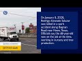 Rodrigo Alvarado Salazar Killed in Work Accident on Dagnan Road Near Howe