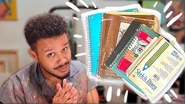 Redrawing my ENTIRE High School Sketchbook kinda.. | Almost 10 years later!