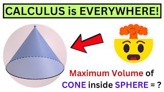 Volume of Largest Cone Inscribed in Sphere = ?