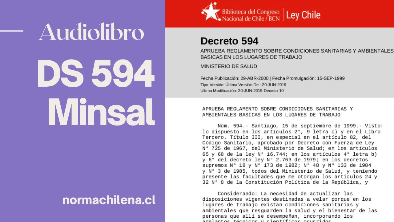 Decreto Supremo 594 Norma Chilena
