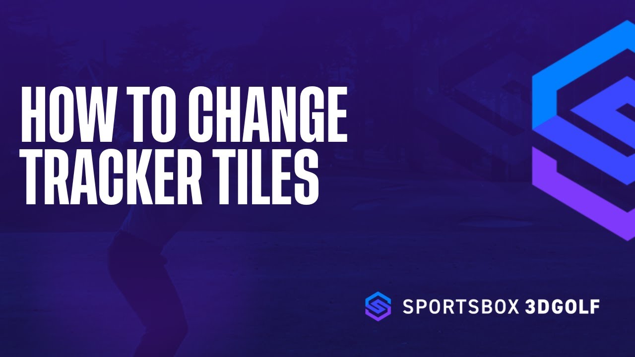 How to change tracker tiles in Sportsbox 3D Golf App YouTube