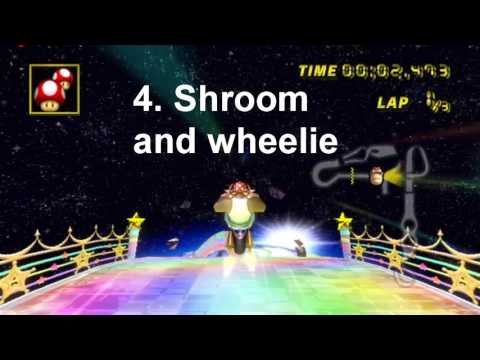 [MKW] Rainbow Road Wheelie Moon Jump tutorial