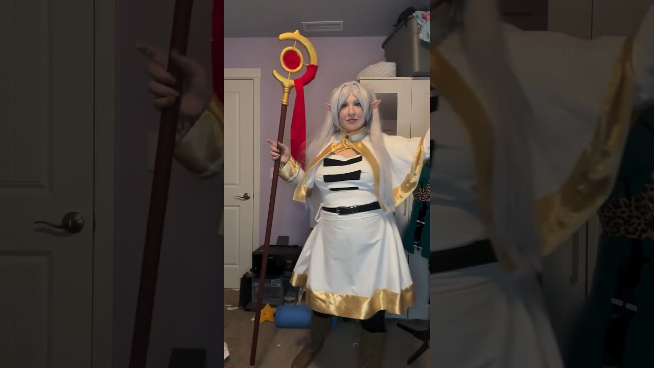 Frieren is complete! 🥰 #cosplay #cosplaygirl #diycosplay #crafting #sewing #frieren #animecosplay