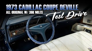 All-Original 1973 Cadillac Coupe Deville Test Drive. 35,838 Original Miles!