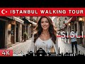 🇹🇷 Istanbul  | SISLI walking tour | March 2024 | 4K HD•60 fps