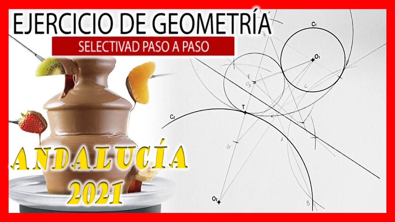B1 Eje radical y tangencias 💣 dibujo técnico selectividad Andalucía 2021