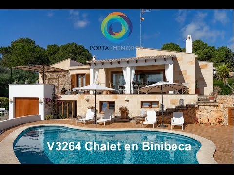 Villa in perfect condition, 1 minute from the beach of Binibeca.