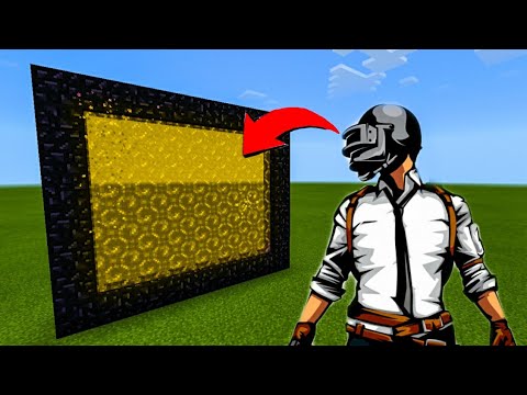 How to Make a PORTAL to PUBG in Minecraft