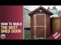 How to Build a Shed or Cabin Door from Recycled Wood - Woodworking on a Budget