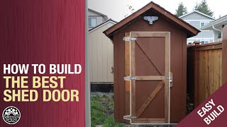 How to Build a Shed or Cabin Door from Recycled Wood - Woodworking on a Budget