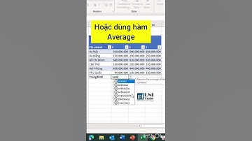 Cách tính trung bình cộng đơn giản trong Excel