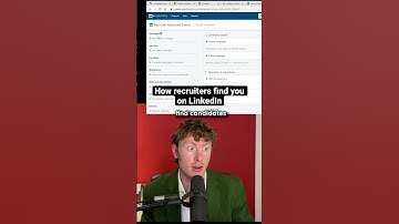 How recruiters find you on LinkedIn #jobsearch #jobsearchtips #jobseeker #linkedin #linkedintips
