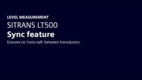 SITRANS LT500 level measurement controller and the "Sync" feature