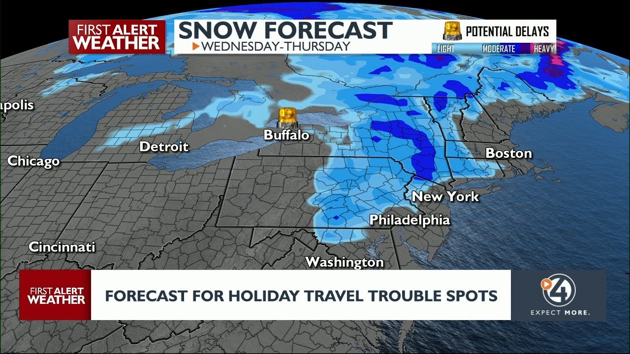 Here's where the weather will mess with Thanksgiving travel - YouTube