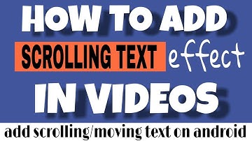 add scrolling text on videos | how to add moving text in videos on android | kinemaster tutorial