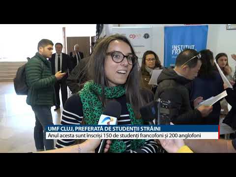Stire TVR Cluj: UMF CLUJ, PREFERATĂ DE STUDENȚII STRĂINI