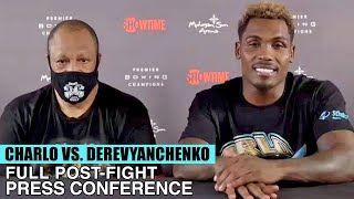 JERMALL CHARLO'S FULL POST FIGHT PRESS CONFERENCE VS SERGIY DEREVYANCHENKO (FULL POST FIGHT VIDEO)