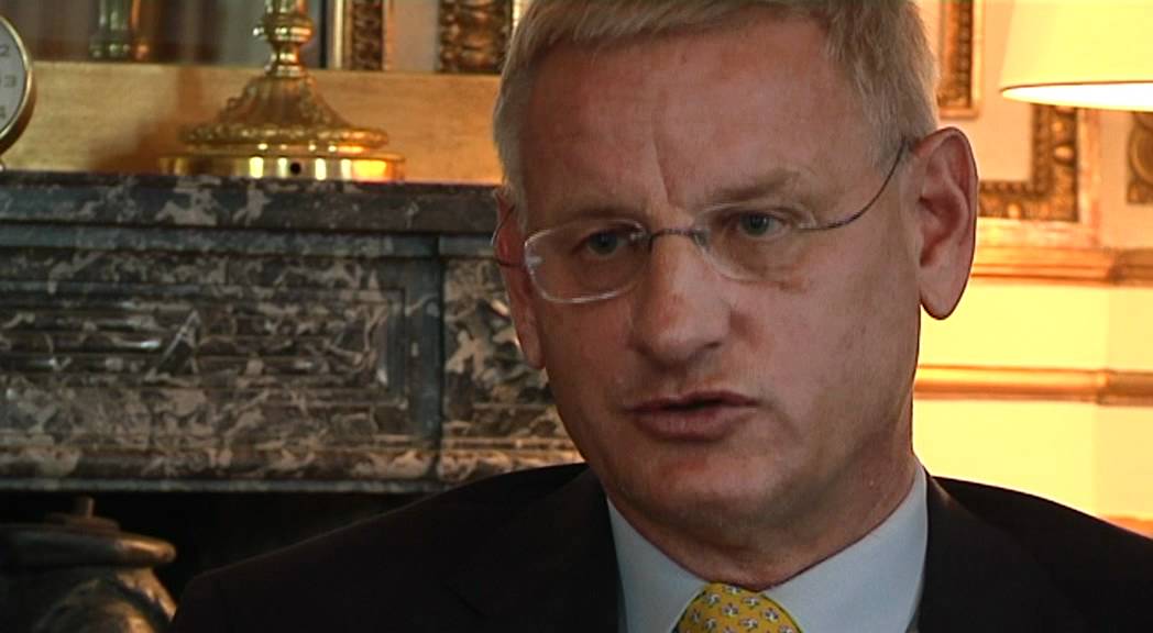 Bild från Carl Bildt i exklusiv intervju om Libyen