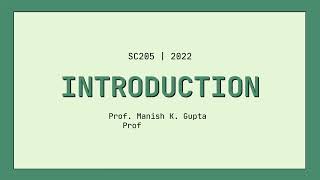SC205 Project 2022
