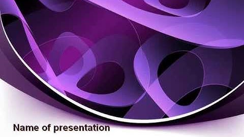 Purple Circles PowerPoint Template by PoweredTemplate.com