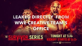 WWE Survivor Series 2016 results leaked by the Creative Team - Find out who won!