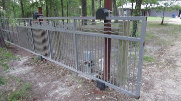 Rolling Cantilever Driveway Gate-Free Floating NO TRACKS 27 Feet Long