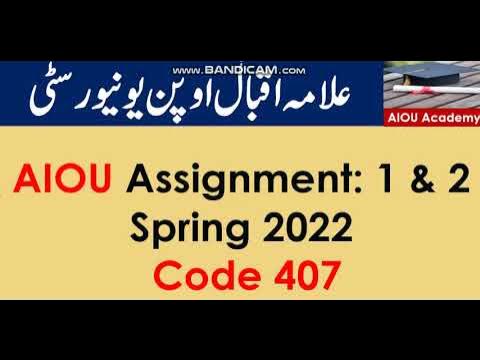 solved assignment code 407 spring 2022