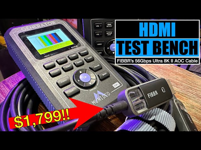 HDMI Test Bench: FIBBR's HDMI 2.1 Ultra 8K II 56Gbps AOC Fiber Optic Cable Review!