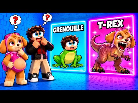 WHICH ANIMAL would you rather be with PREGNANT SKYE from PAW PATROL in Roblox!