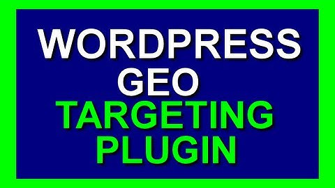 Wordpress Geotargeting Plugin - Geo Target Website Visitors In Wordpress Titles And Widgets 2014