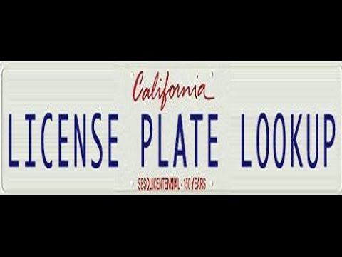 look up license plate