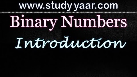Binary Number System : An Introduction