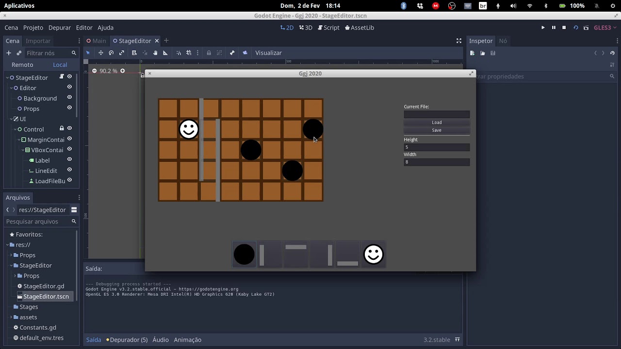 Bridge Fixing Puzzle Prototype with Stage Editor [Godot Engine 3.2]