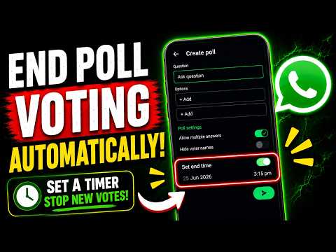 STOP WhatsApp Poll Voting Automatically! 🤯🔥