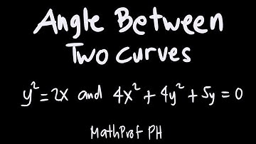 Angle Between Two Curves Part 1 Differential Calculus Feliciano and Uy Exercise 3.2