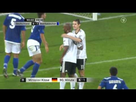 Deutschland - Aserbaidschan 6:1 (EURO 2012 Qualifikation &amp; Interviews)