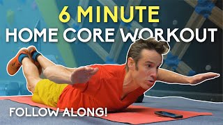 Lattice 6 Minute Home Core Workout: Climbing Training Session  Floor Based!