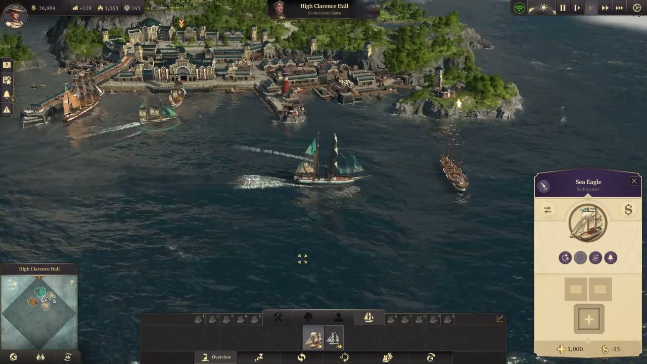 ANNO 1800 -  Ep. 5 We got a Trade Partner and Alliance. Income in the thousands!!!!