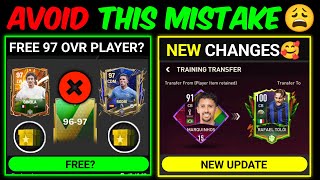 TRAINING TRANSFER Coming? Free 96 to 97 (Avoid Mistakes) - 0 to 100 OVR as F2P Series [ep9]