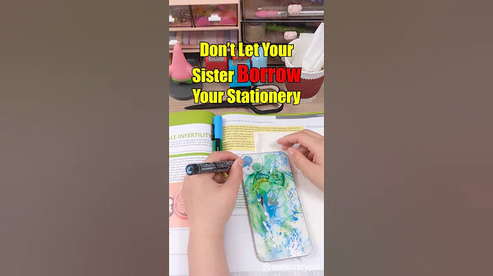 Don't Let Your Sister Borrow Your Stationery #shorts