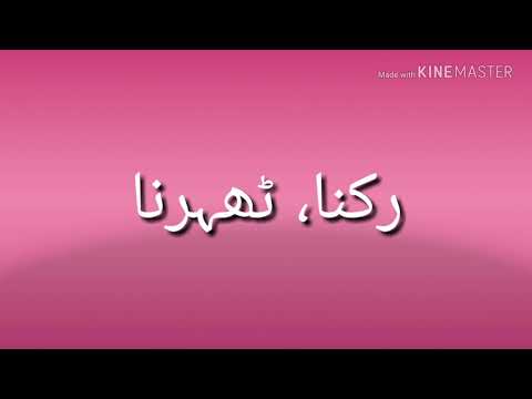 Stay meaning urdu | synonyms