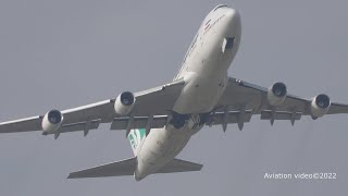 32 Years old Boeing 747-422 EP-MEE Airline Mahan Air. Takeoff in Sheremetyevo 30.09.2022