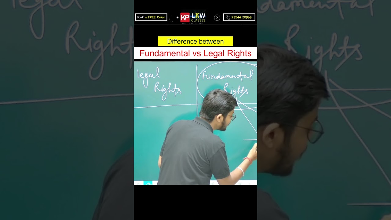 Diffence between Fundamental Rights vs Legal Rights - 
