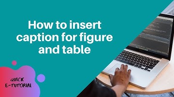 #usm #usmlibrarytv How to insert caption for figure and table