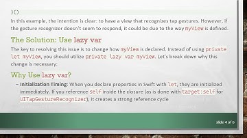 Fixing UITapGestureRecognizer Issues on a UIView in Swift