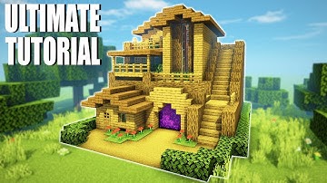 Minecraft Tutorial: How To Make A Ultimate Wooden Survival Base 3 "2020 Tutorial"