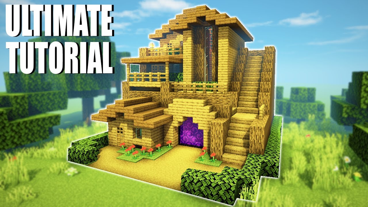 Advanced survival base  Minecraft house tutorials, Minecraft